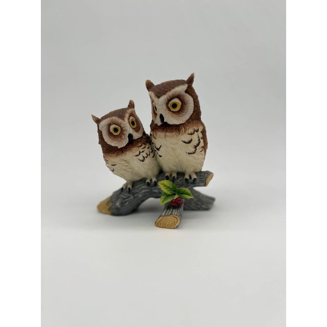 Ceramic Vintage Owls on a Branch For Sale - Image 7 of 10