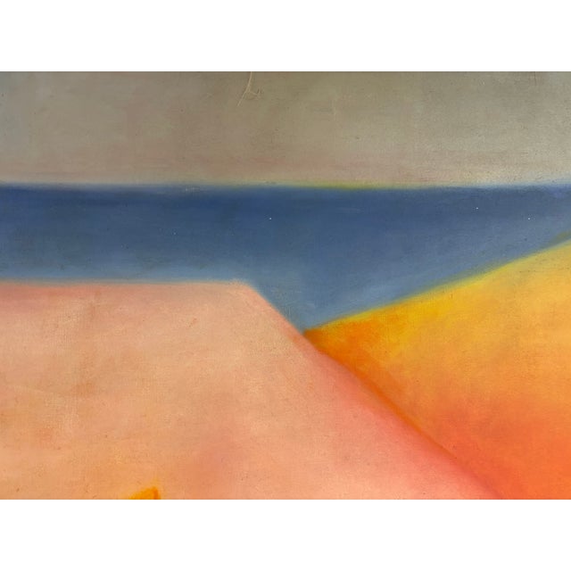 Large Vintage Contemporary Abstract Oil Painting 36 X 33 For Sale - Image 4 of 11