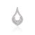 Not Yet Made - Made To Order Fine Moissanite Open Drop Pendant in 925 Sterling Silver - Caratandher For Sale - Image 5 of 15