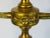 Chelsea House Inc 1980s Chelsea House Solid Brass Candelabra Style Table Lamp With Rectangular Silk Shade For Sale - Image 4 of 12