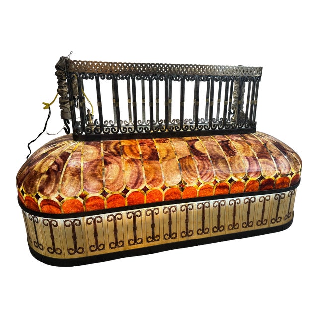 Late 20th Century Maitland-Smith Handcrafted Shell Billiard Chandelier For Sale