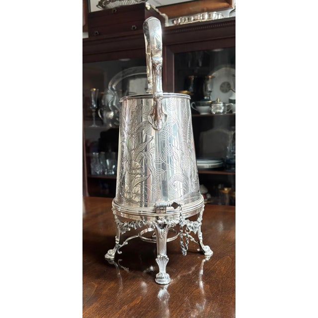 Rare BOARDMAN & GLOSSOP Sheffield, England circa 1860's. SilverPlate. Stunning aesthetic tilt top tea pot with stand....