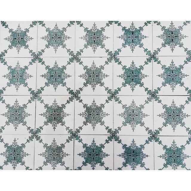 Art Deco Dark Green Tiles from Societe Morialme, Belgium, 1920s For Sale - Image 11 of 12
