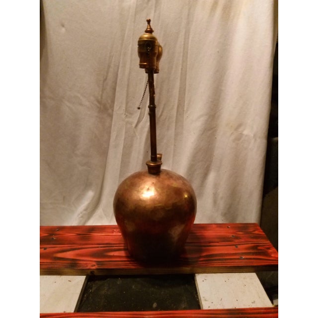 1950's Hill Billy Sheik Copper / Brass Custom Lamp For Sale - Image 4 of 7