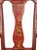 Chinoiserie Early 20th Century Vintage Red Lacquer Chinoiserie Style Wooden Arm Chair For Sale - Image 3 of 6