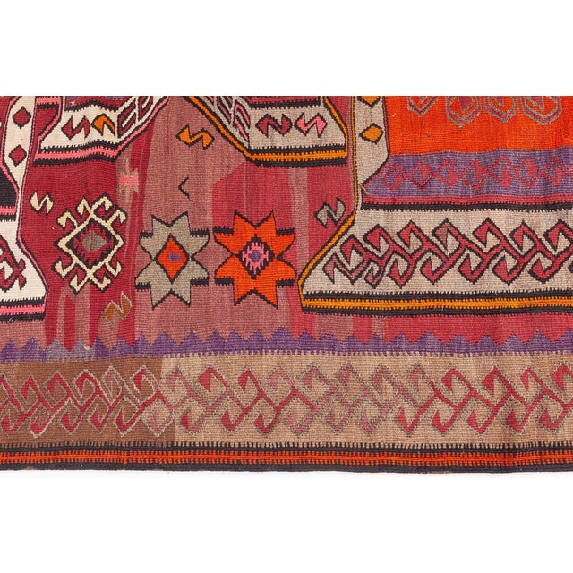 Doris Leslie Blau Vintage Turkish Kilim Rug For Sale - Image 4 of 9