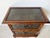 Hollywood Regency Vintage Chinese Faux Bamboo Two-Drawer Nightstand With Bronze Bamboo Relief Panels For Sale - Image 3 of 12