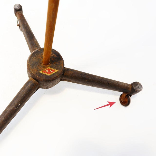 Industrial Articulating Floor Lamp, 1930s For Sale - Image 6 of 16