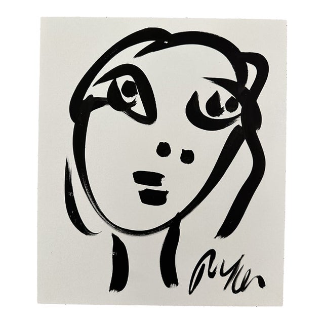 Peter Keil Abstract Painting - Black and White For Sale