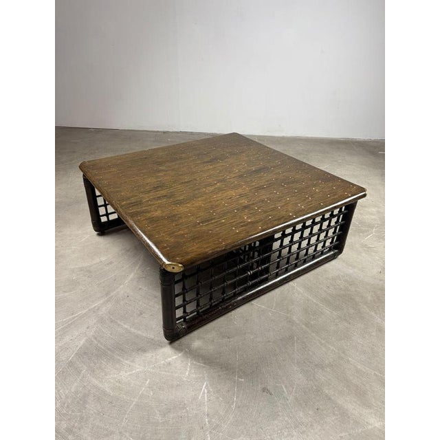 Vintage Bamboo Coffee Table by Tobia Scarpa for B&B Italia, 1970s For Sale - Image 6 of 12