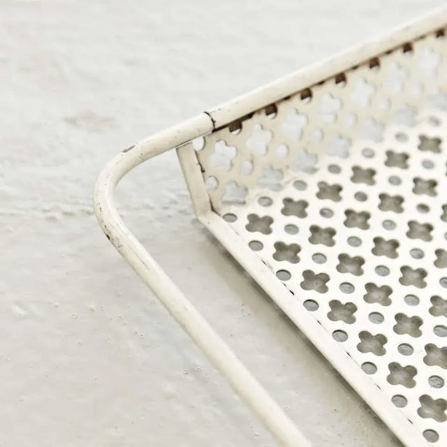 1950s Enameled Metal Tray by Mathieu Matégot, 1950s For Sale - Image 5 of 8