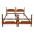 Pair of Vintage Pineapple Post 1950's Colonial Twin Size Bed Frames For Sale