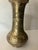 Art Nouveau 1950s Sarna Brass Floral Etched Bud Vase, Numbered For Sale - Image 3 of 7