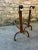 American Rustic 18th Century Colonial Andirons- a Pair For Sale - Image 3 of 10