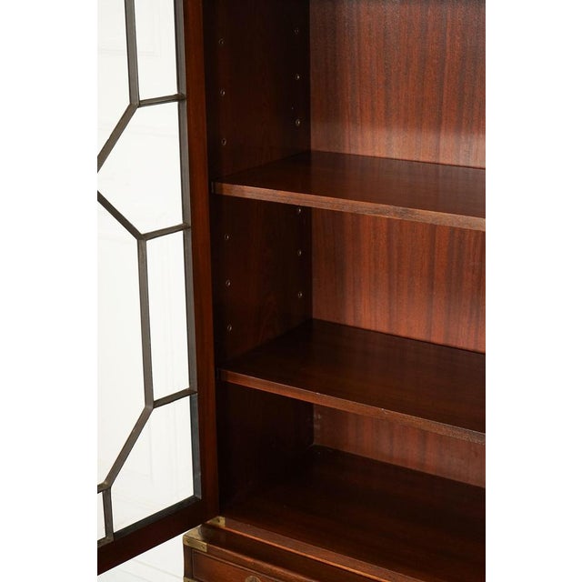 Vintage Bevan Funnell Military Campaign Astral Glazed Library Display Cabinet For Sale - Image 14 of 18