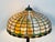 1930s Antique Tiffany Studios Style Bronze Glass Lamp Numbered For Sale - Image 5 of 11