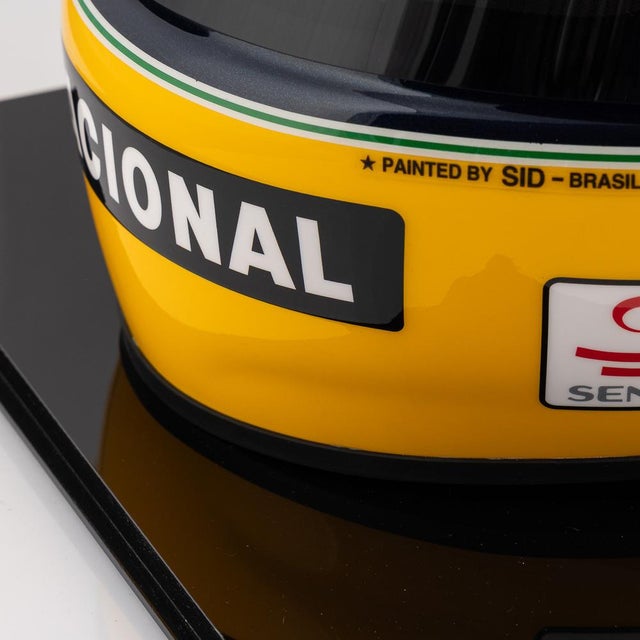 Ayrton Senna F1 1994 Edition Racing Helmet Replica by Sid Mosca, 2010s For Sale - Image 13 of 18