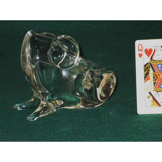 Mid 20th Century Mid 20th Century Glass Frog Paperweight Vintage Murano Italy Signed: Licio Zanetti Figurine For Sale - Image 5 of 14