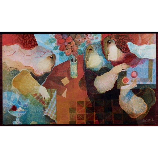 "Bookcover" by Alvar Original Lithograph on Paper Hand signed by the artist Art Size: 23.5" x 32" Image Size : 12" x 21"...