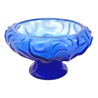 Crystal Trinket Tray from Cristallerie De Haute Bretagne, France, 1980 For Sale
