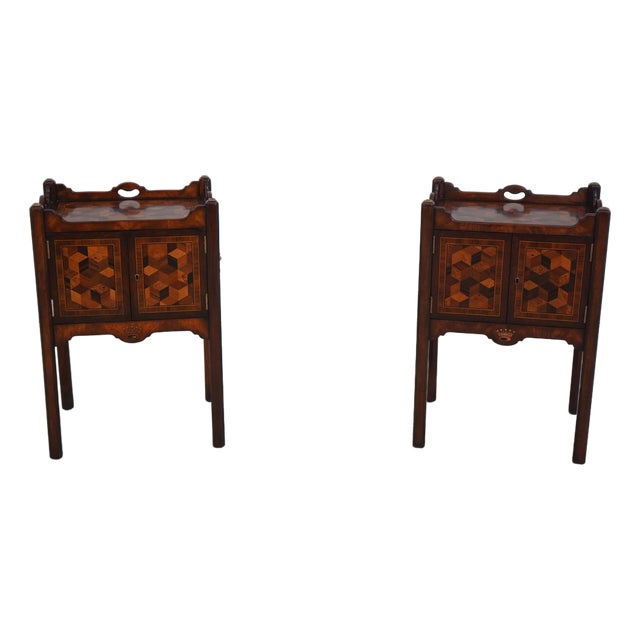 Pair Theodore Alexander Althorp Commode Nightstands For Sale