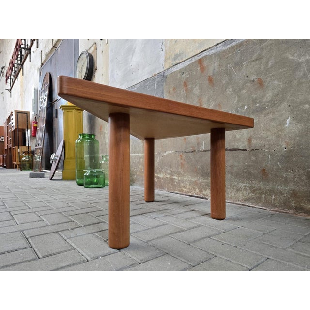 Black Mid-Century Modern Teak Coffee Table by L. Sallingboe for Jelling Keramik, Denmark, 1970s For Sale - Image 8 of 12