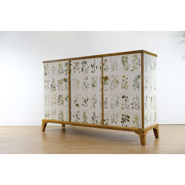 Mid-Century Modern Modern Swedish Cabinet Nordens Floraby C.A.M Lindman in the style of Josef Frank, 1940s For Sale - Image 3 of 11