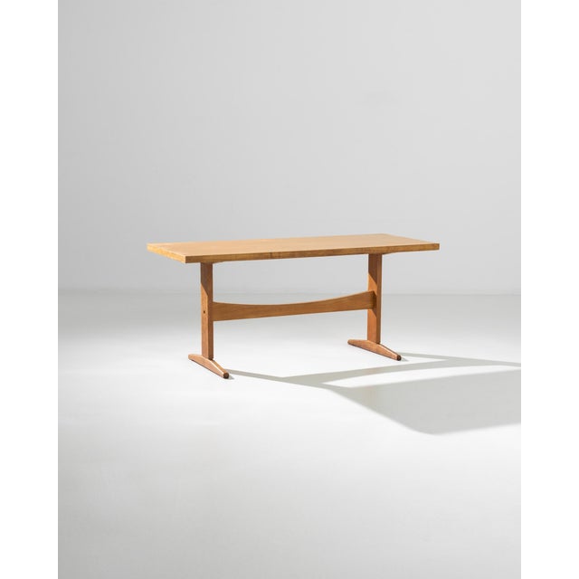 1960s Mid-20th Century Czech Wooden Table For Sale - Image 5 of 11