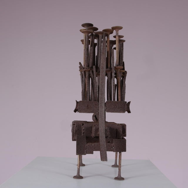 Frans De Boer, Lichtveld Brutalist Artwork, 1970s, Steel For Sale - Image 4 of 15