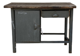 Vintage Industrial Workshop Desk, 1950s