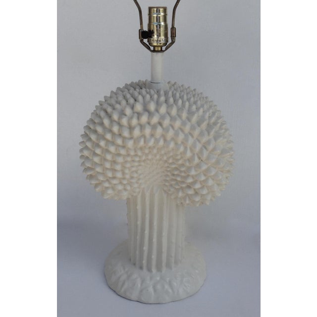 John Dickinson John Dickinson Plaster Palm Cactus Lamp For Sale - Image 4 of 11
