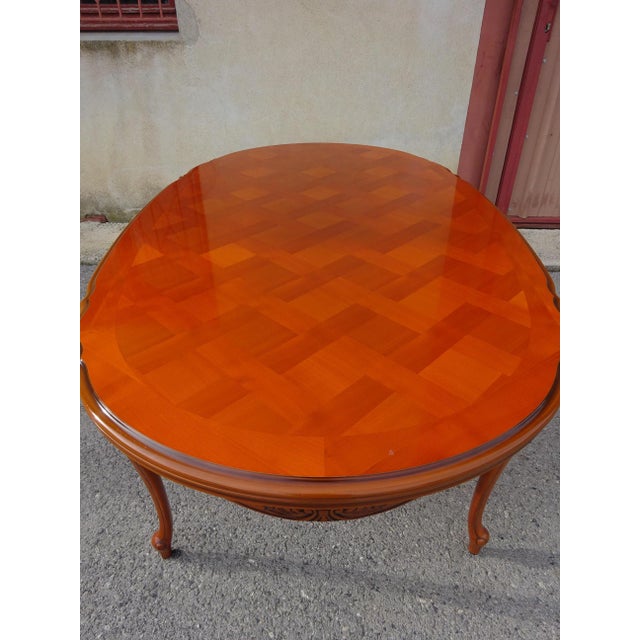 Regency Oval Extendable Dining Table, 1980s For Sale - Image 14 of 18