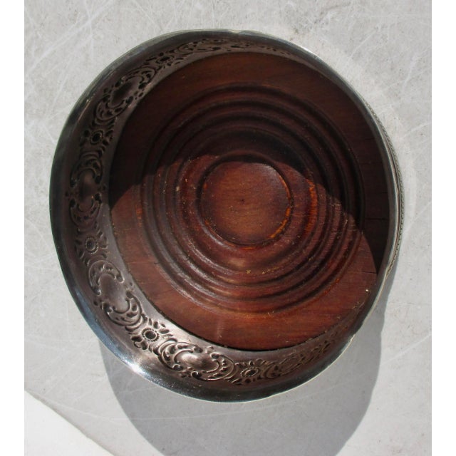 Metal Gorham Silverplate Wine Coaster Mid-Century For Sale - Image 7 of 8