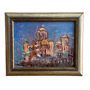 Impressionist Russian Orthodox Church Painting