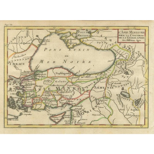 Antique Map of Asia Minor by Pluche, 1765 For Sale - Image 12 of 12