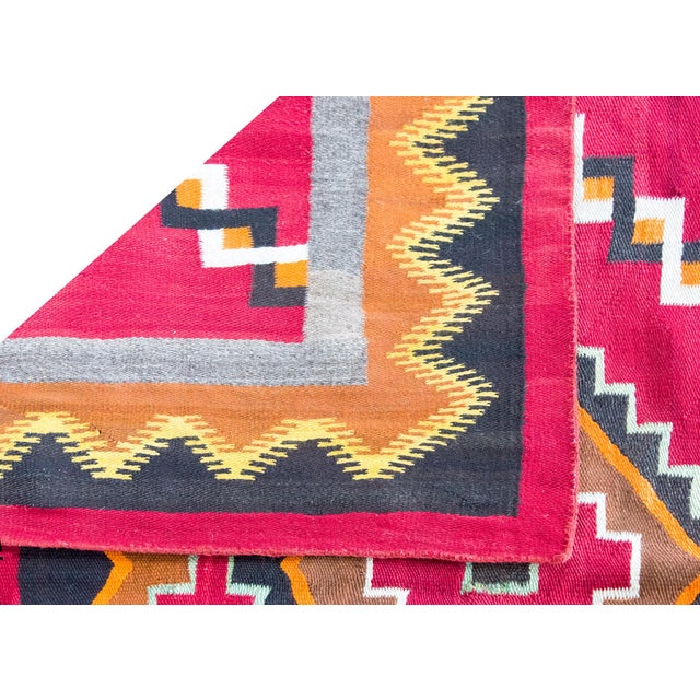 Early 20th Century Native American Navajo Rug For Sale - Image 15 of 16