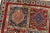 Yalameh Rug 3'5'' X 4'11'' Red Wool Vintage Tribal Hand-Knotted Oriental Carpet For Sale In Philadelphia - Image 6 of 12