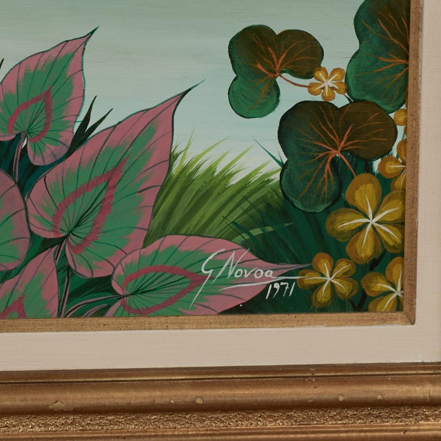 Vintage Painting of Animals in a Jungle by Gustavo Novoa For Sale - Image 12 of 13