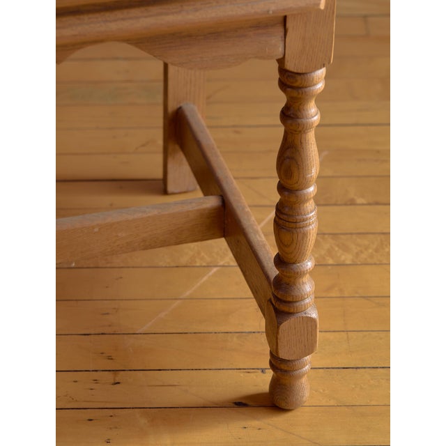 Wood The Vintage Oak Two Drawer Carved Chest For Sale - Image 7 of 14