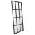 Grid Black Oak Mirror For Sale - Image 4 of 7