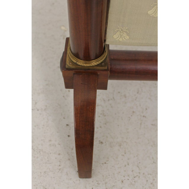 Antique French Empire Bronze Mounted Firescreen For Sale - Image 4 of 12