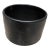 1960s Vintage Gainey Architectural Pottery Matte Black Planter Mid-Century Mod For Sale