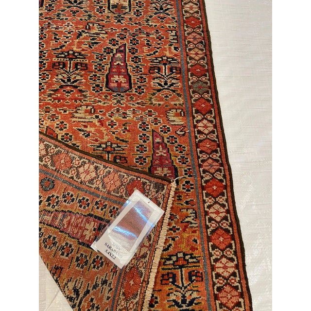 Antique Saraband Runner Rug 5'4'' X 2'2'' For Sale In Los Angeles - Image 6 of 7