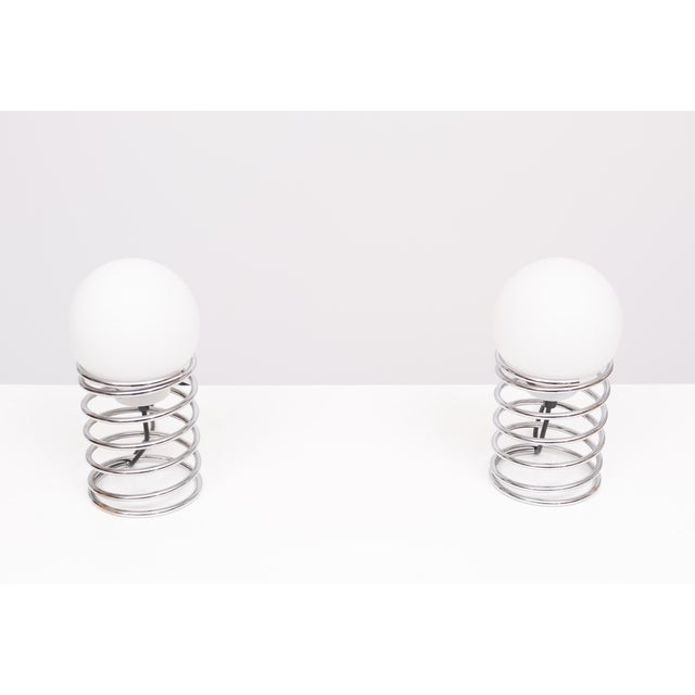 White Vintage Dutch Space Ace Table Lamps, 1970s, Set of 2 For Sale - Image 8 of 10