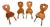 Set of 4 Vintage Alpine Bavarian Heart-Cutout Plank Chairs (Brettstuhl) For Sale