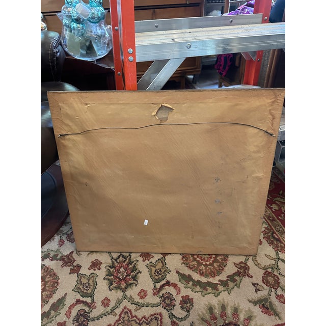 Blue 1970s Framed Floral Handmade Needlepoint For Sale - Image 8 of 8