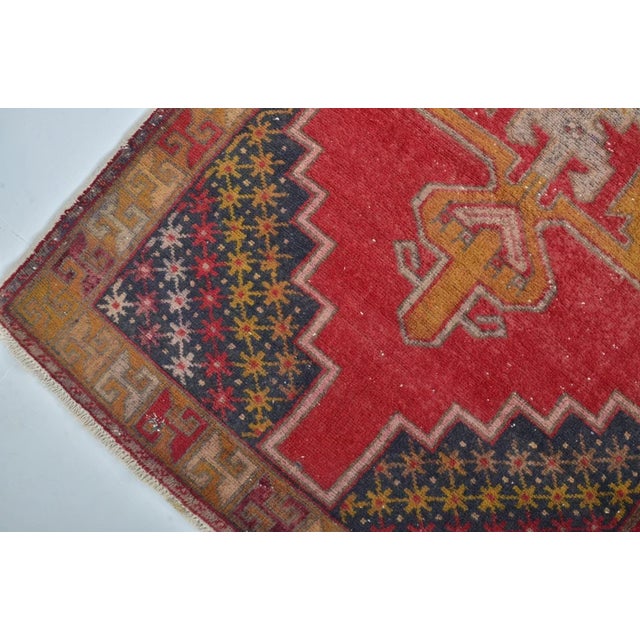 Bohemian Handknotted Floral Rug For Sale - Image 9 of 10