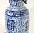 Large Blue and White Double Happines Qing Dynasty Lamp For Sale - Image 4 of 8