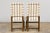 Antique French Louis XIII Dining Chairs in Blue Striped Jacquard, Set of 12 For Sale - Image 18 of 18