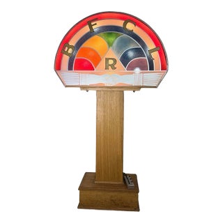 Very Rare Freemasons Rainbow Girls Unique Decorative Light Sculpture Sign For Sale